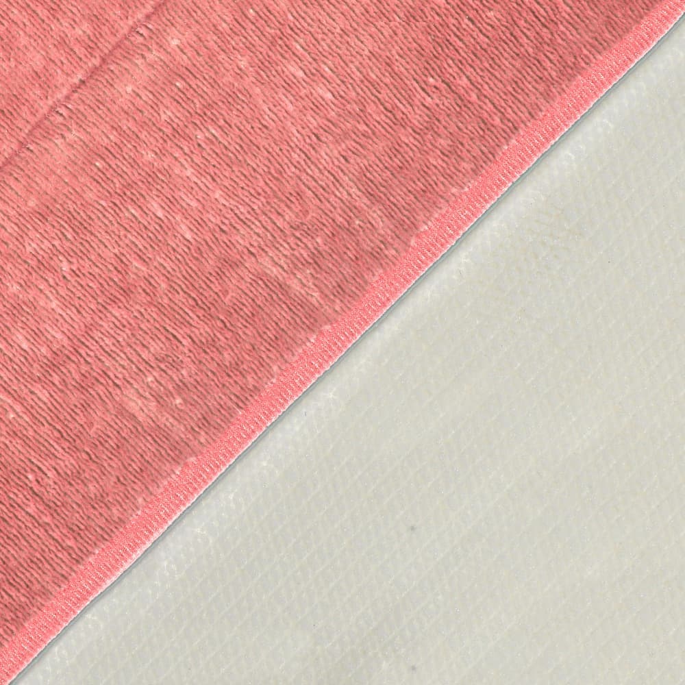 Piso De Baño Flannel color Rosado Mashini