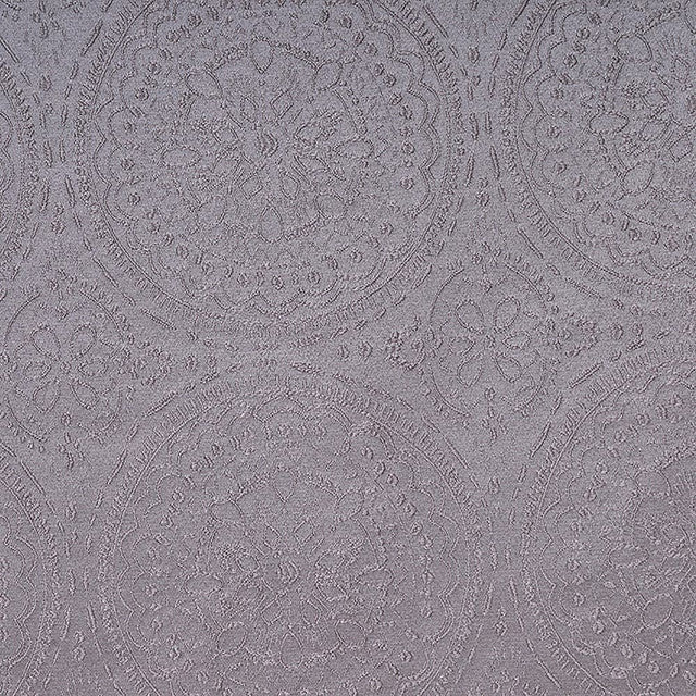 Set Cortinas Jacquard Argolla 140x220 Mandala Texturada gris mashini