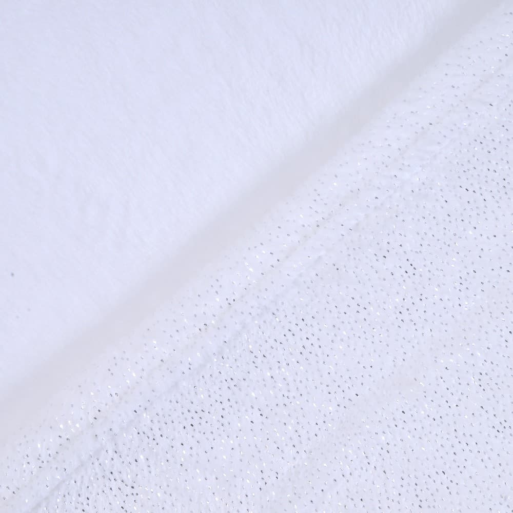 Manta Flannel Dots Silver 130x160 cm Gris | Mashini